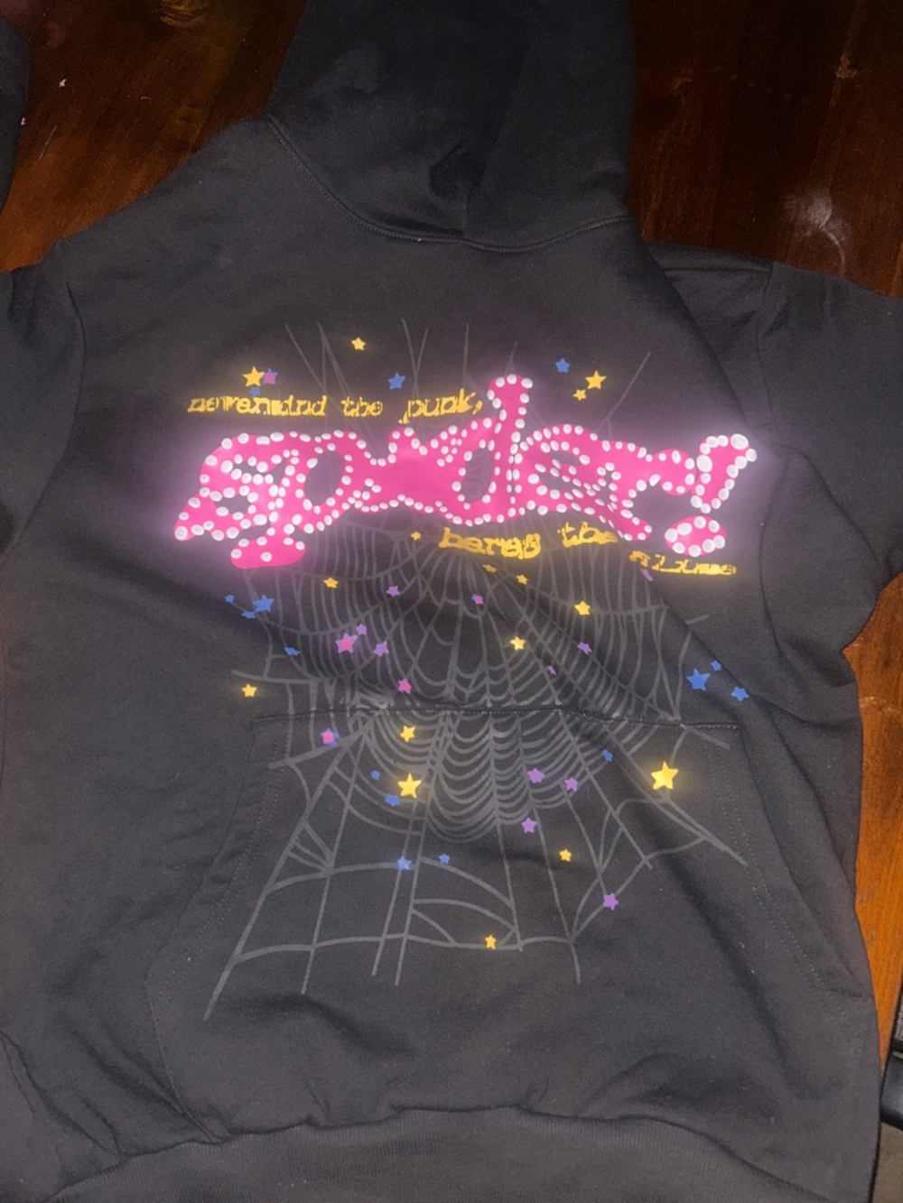 Pink Spider hoodie size medium BRAND NEW!